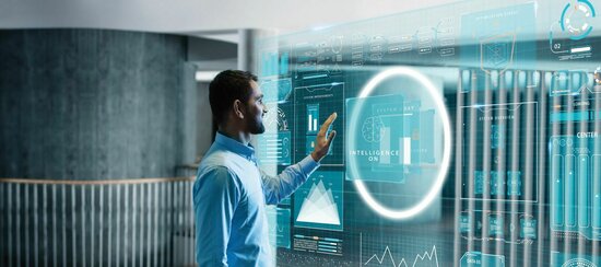 I C7 illustration wall glow web